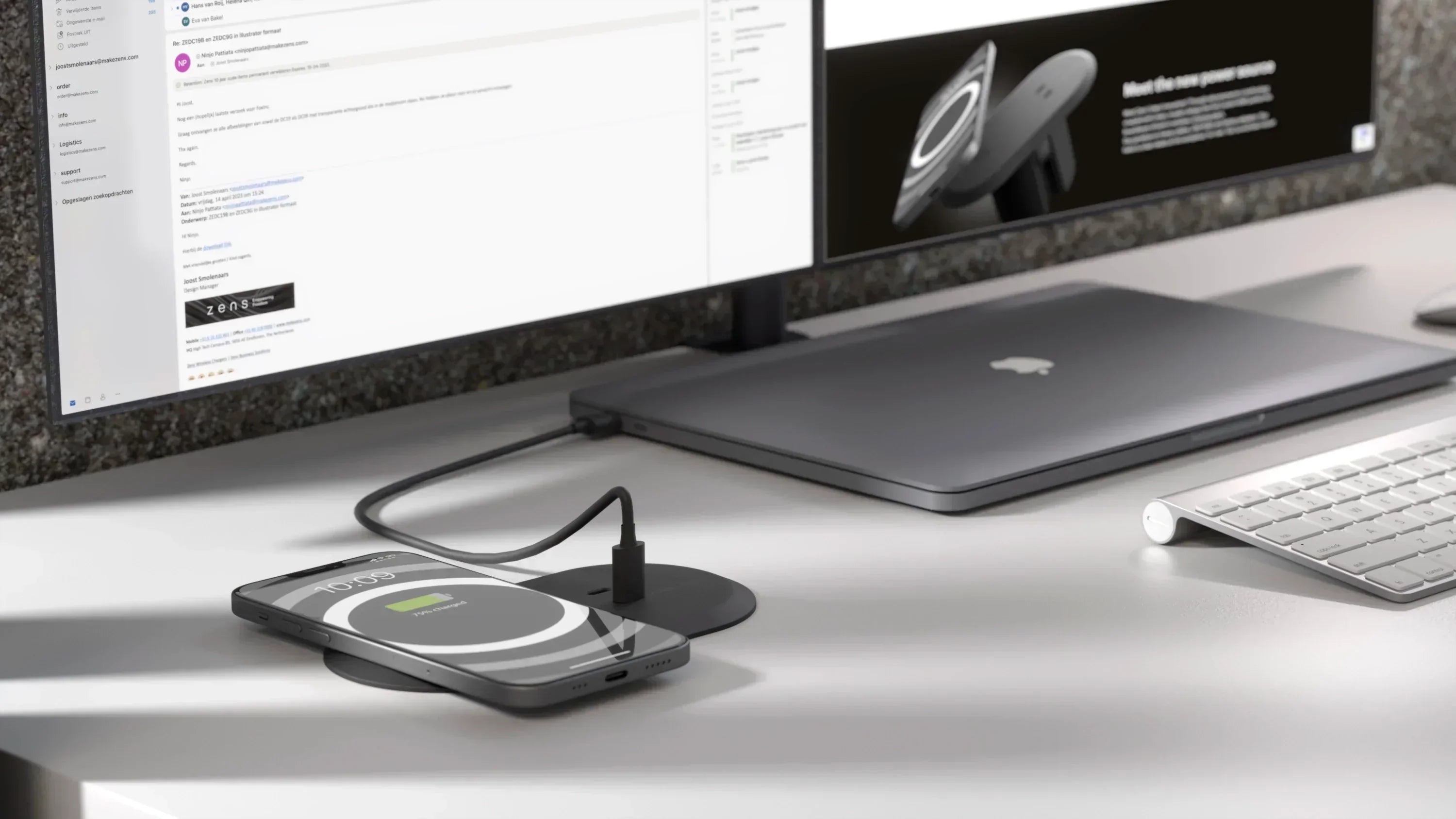 Zens launches all-in-one built-in wireless charger for workplaces