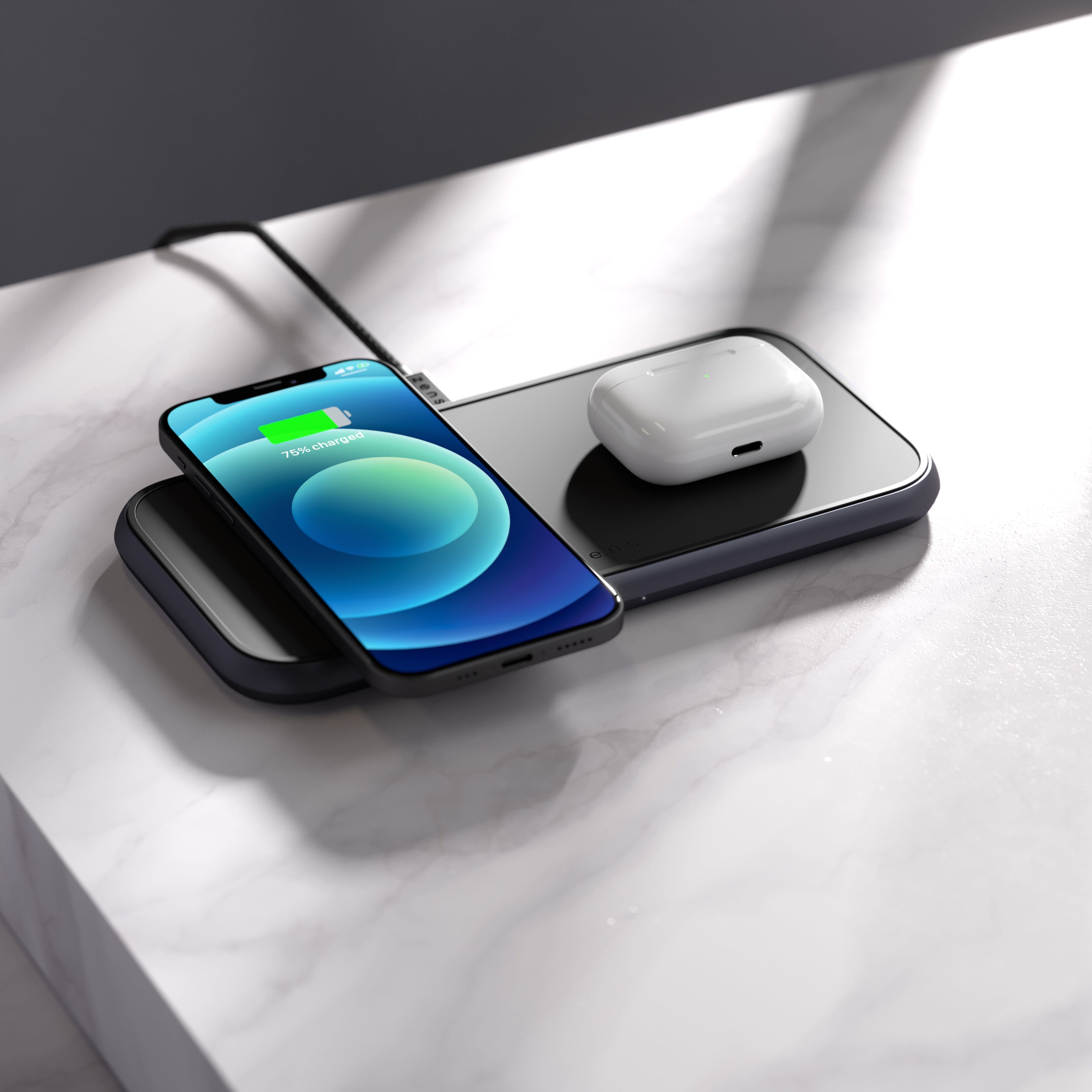 Dual Aluminium Wireless Charger