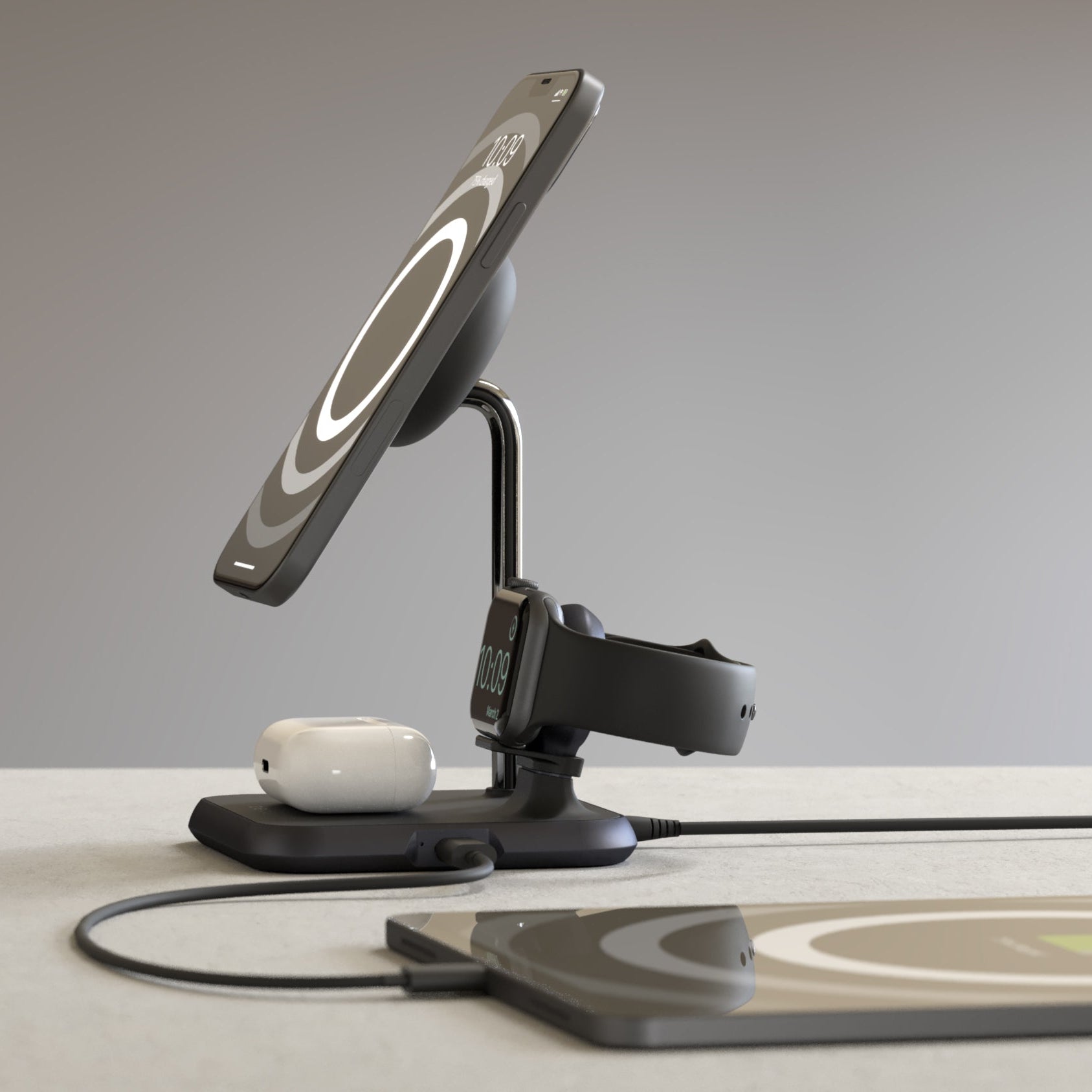 4-in-1 Magnetic + Watch Wireless Charger