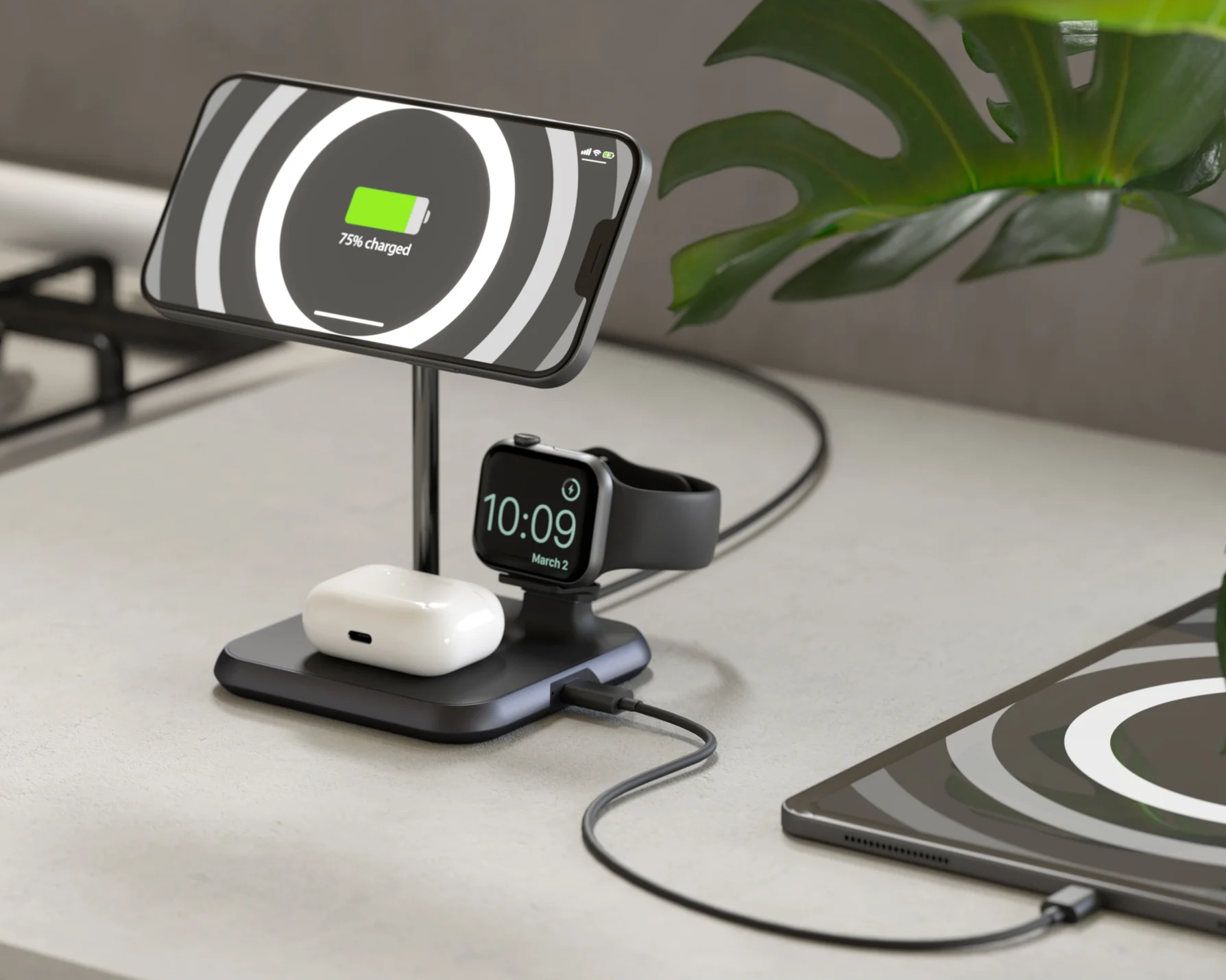 4-in-1 Magnetic + Watch Wireless Charger