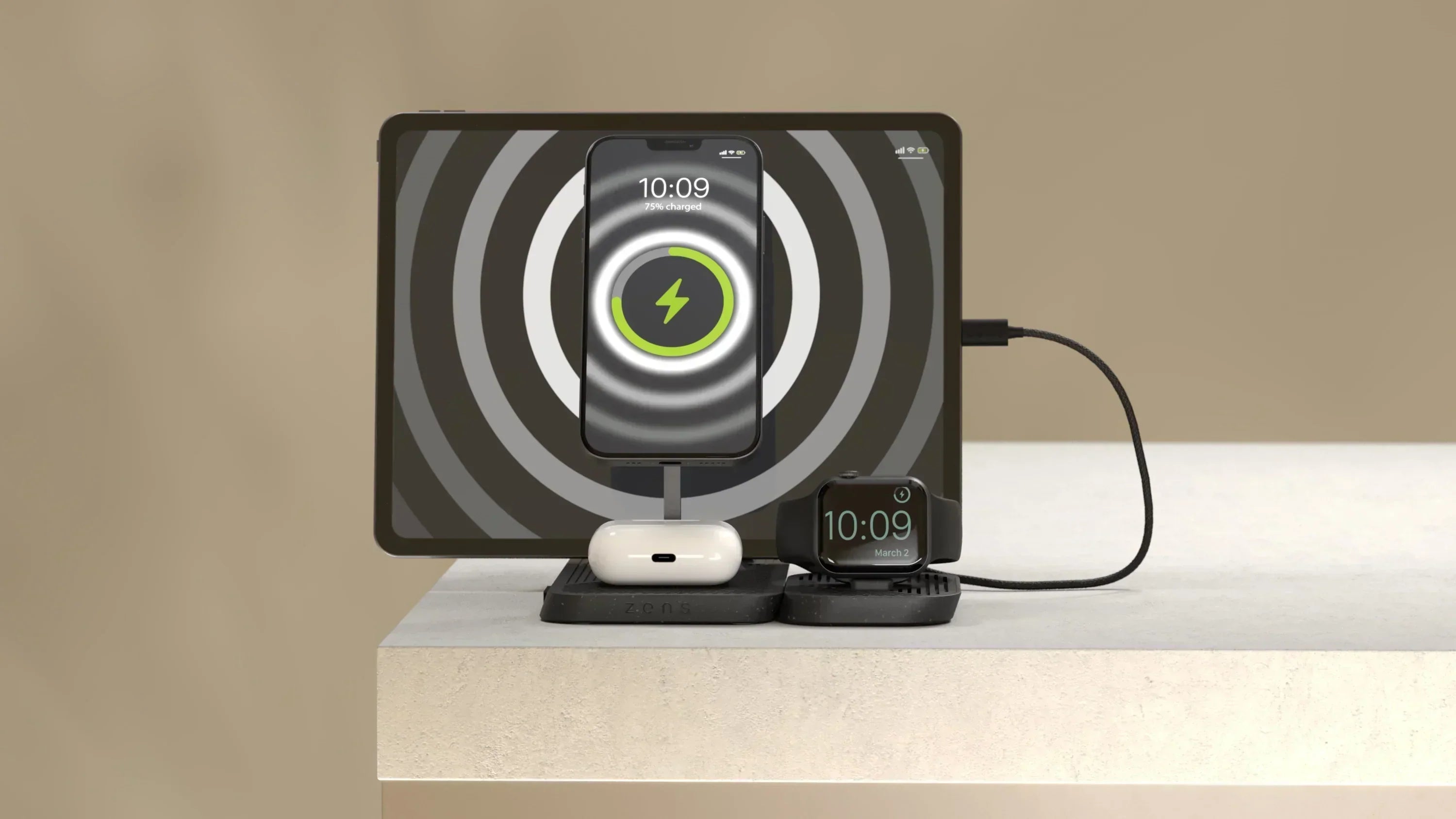 Zens sustainable chargers available at Apple