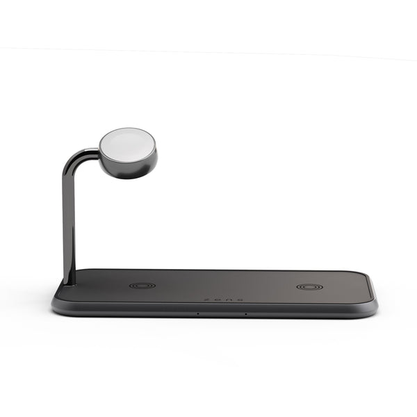 Dual Watch Aluminium Wireless Charger with magnetic and wireless charging.