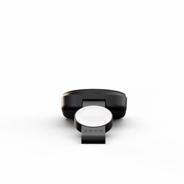 Black Zens Travel Charger Pro 2 with magnetic and wireless charging.
