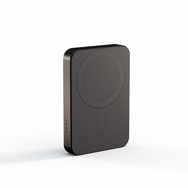 Zens Semi Solid State Powerbank with MagSafe and wireless charging.