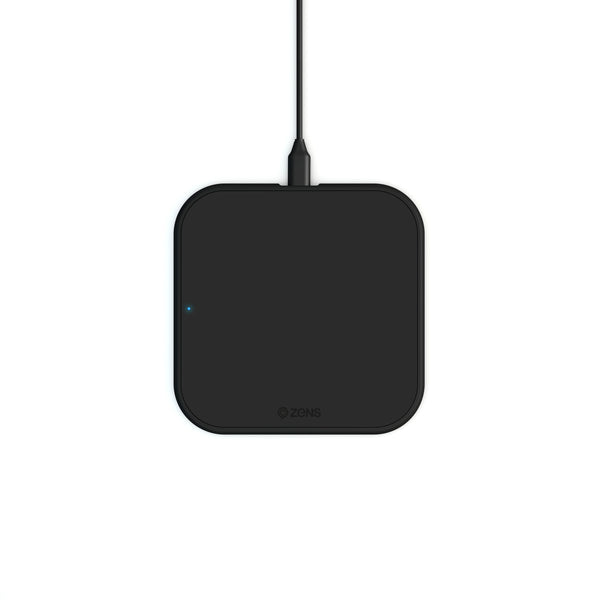 Zens Single Fast Wireless Charger Slim-line with wireless and magnetic charging.