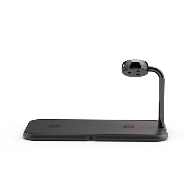 Dual Watch Aluminium Wireless Charger with magnetic and wireless charging.