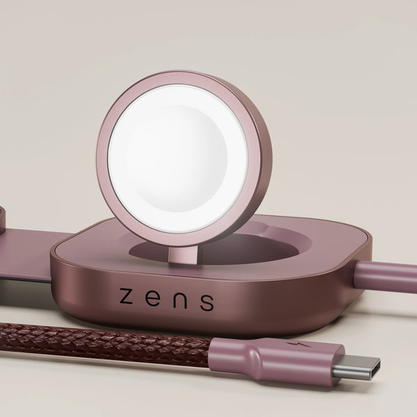 Zens Charging Cable Pro 3 in Dark Cherry