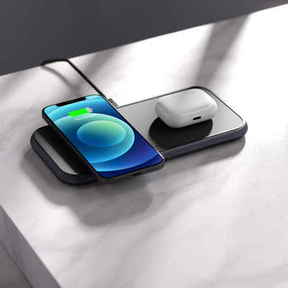 Dual Aluminium Wireless Charger
