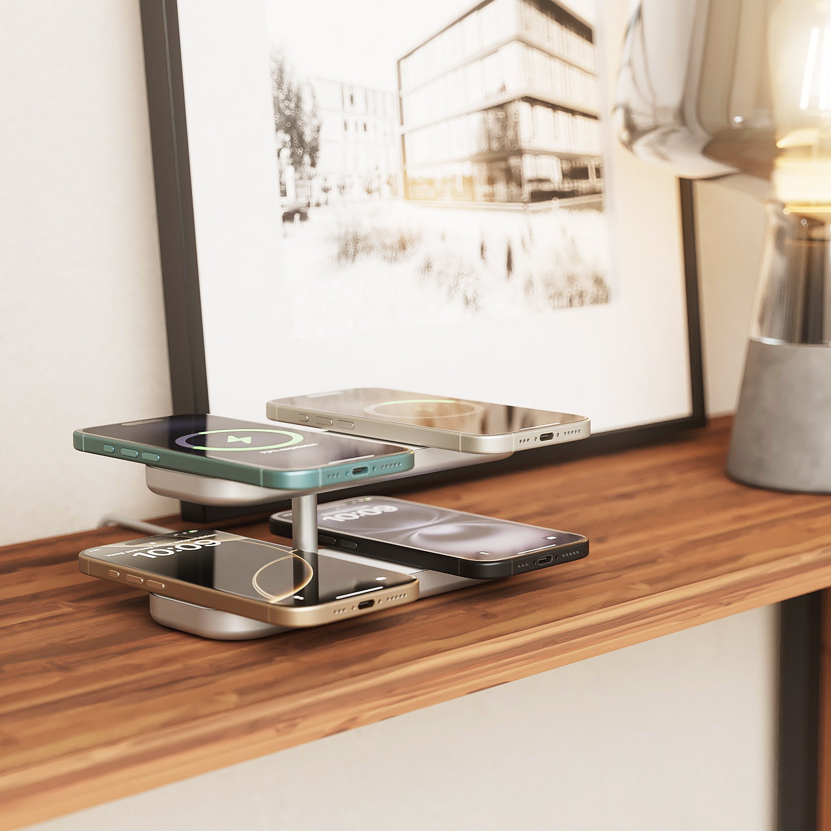 Shop Quattro Charger Pro 4 | 4-in-1 Wireless Charger | Zens
