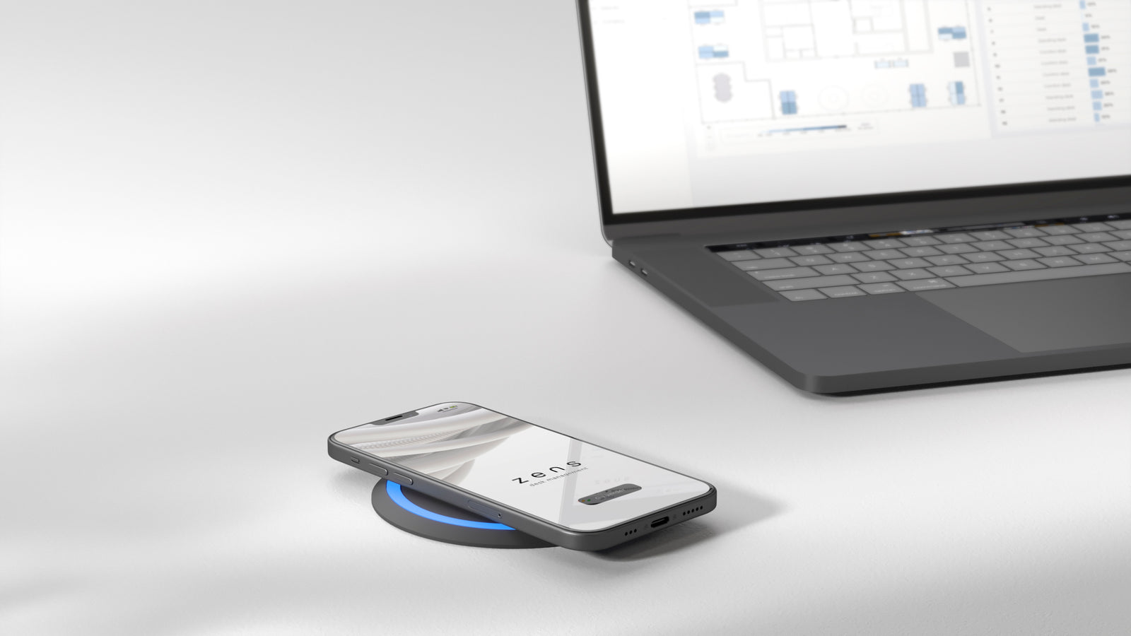 Wireless charging at your desk | Zens - Wireless Charging Solutions For Offices