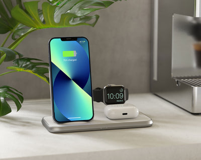 4 in 1 Stand+Watch Wireless Charger Aluminium