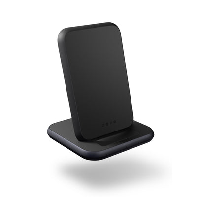 Zens Stand Aluminium Wireless Charger with wireless and magnetic charging.