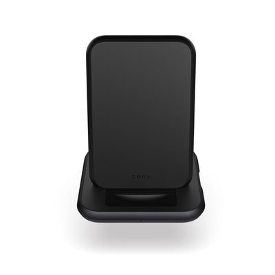 Zens Stand Aluminium Wireless Charger with wireless and magnetic charging.