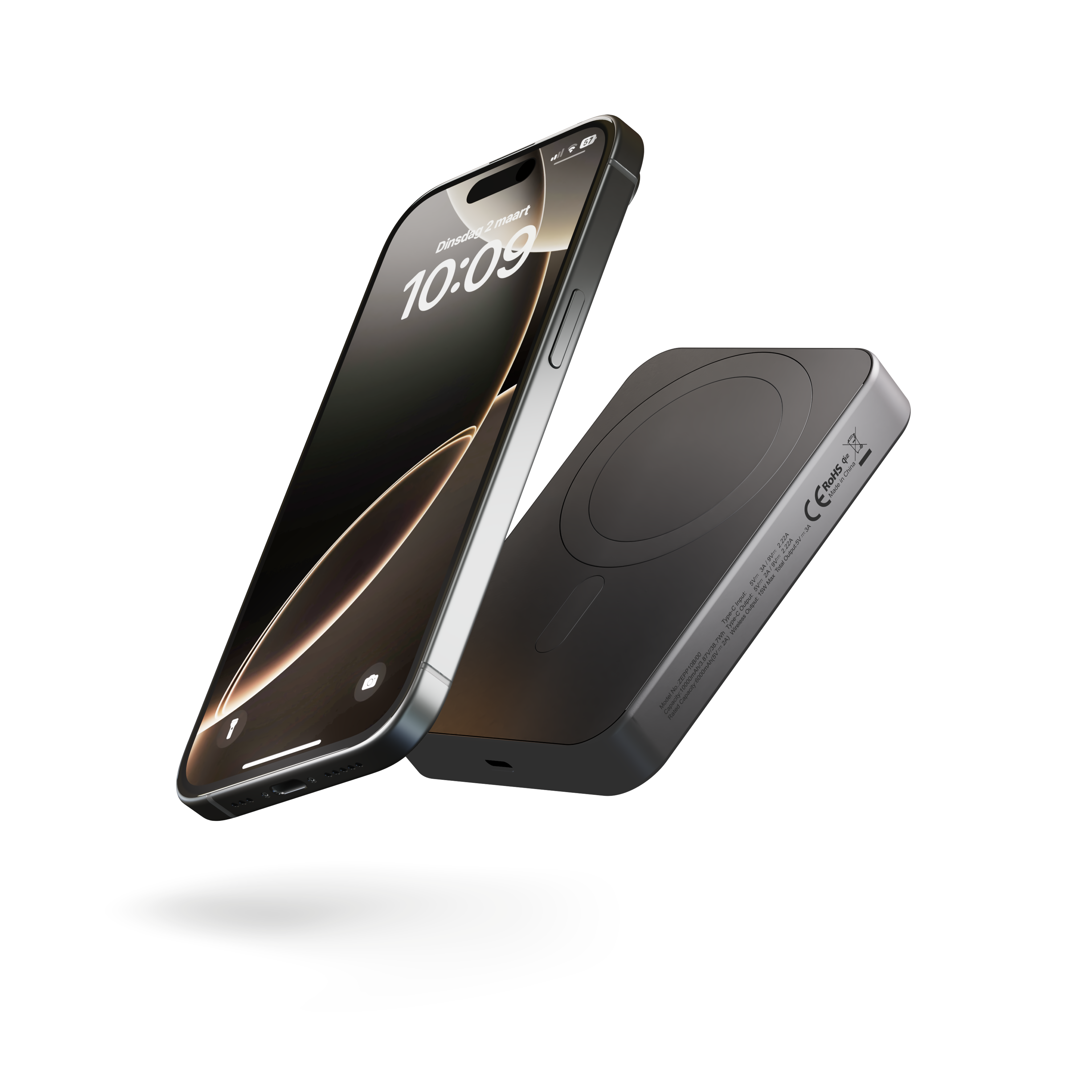 Zens Powerbank Pro 1 Slim 10.000 mAh zwart