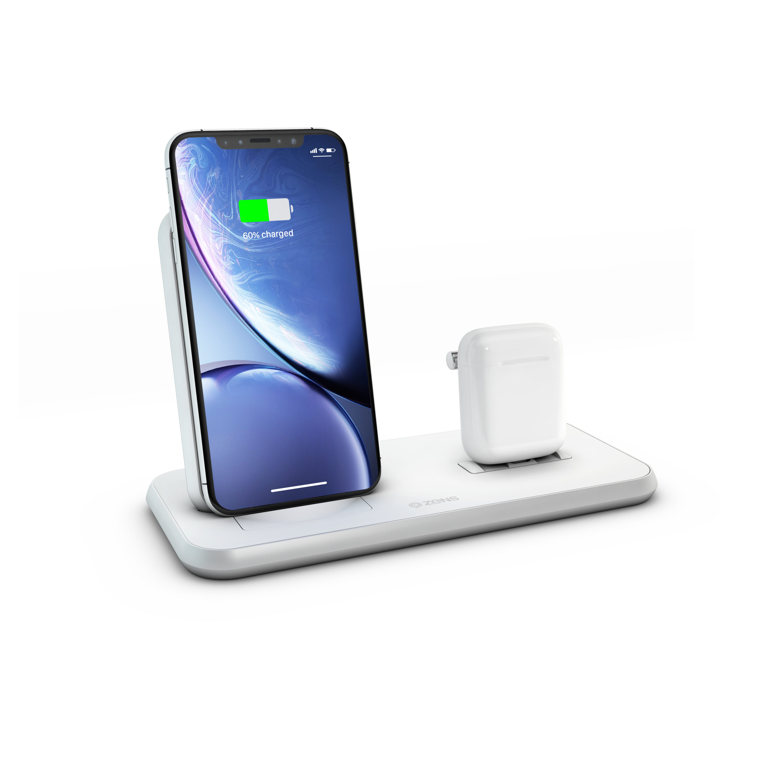 Stand+Dock Aluminium Wireless Charger - iphone and airpods