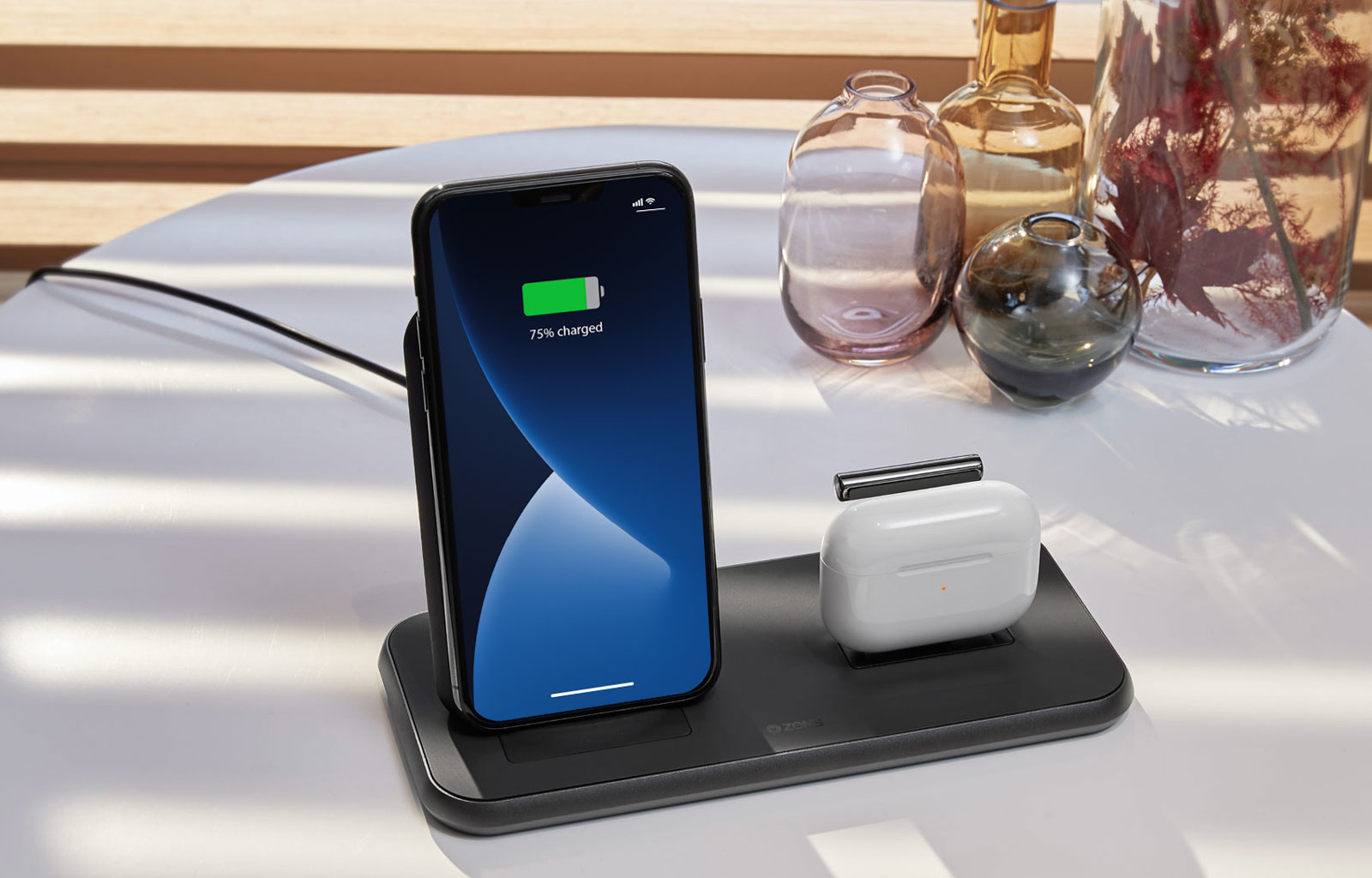 Stand + Dock wireless charger with Airpods