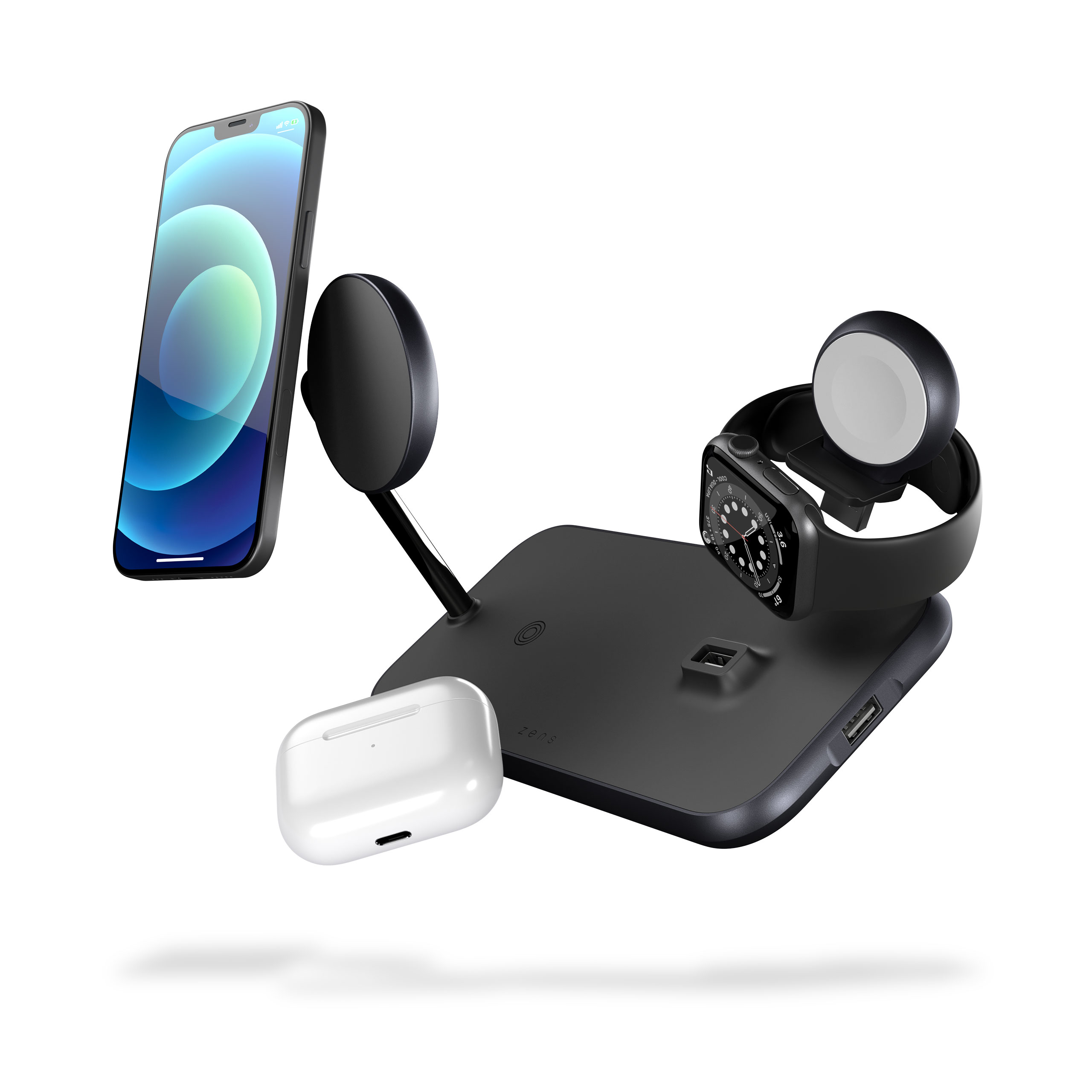 Magnetic + Watch Wireless Charger floating devices