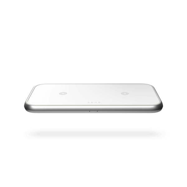 Dual wireless charger white