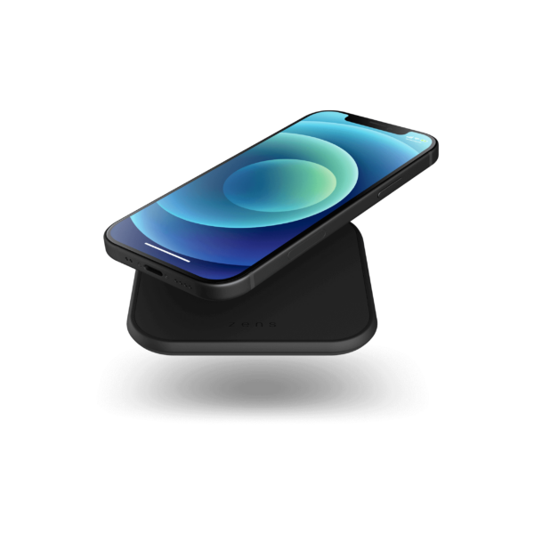 Zens single wireless charger slim line with devices