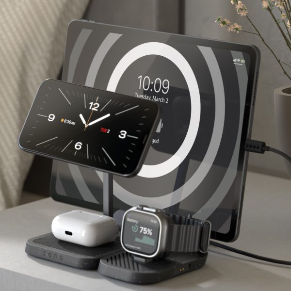 4-in-1 Modular Wireless Charger with iPad Charging Stand - Zens