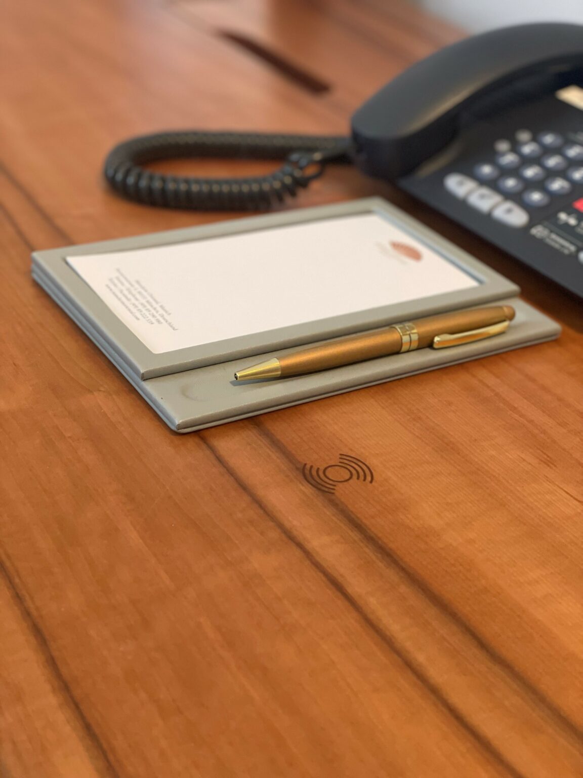 Zens integrated wireless charging in desk