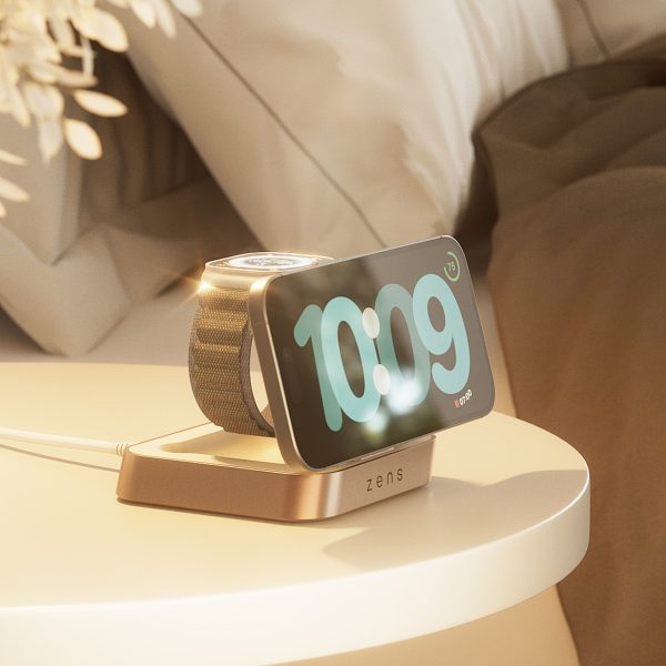 Zens Nightstand Charger Pro 2 Copper White - Lifestyle